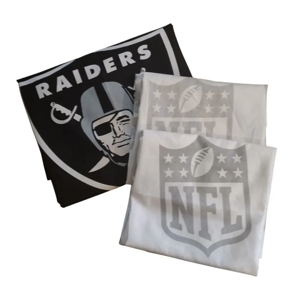 The Northwest Co NFL Raiders Pillowcase and Sham Set